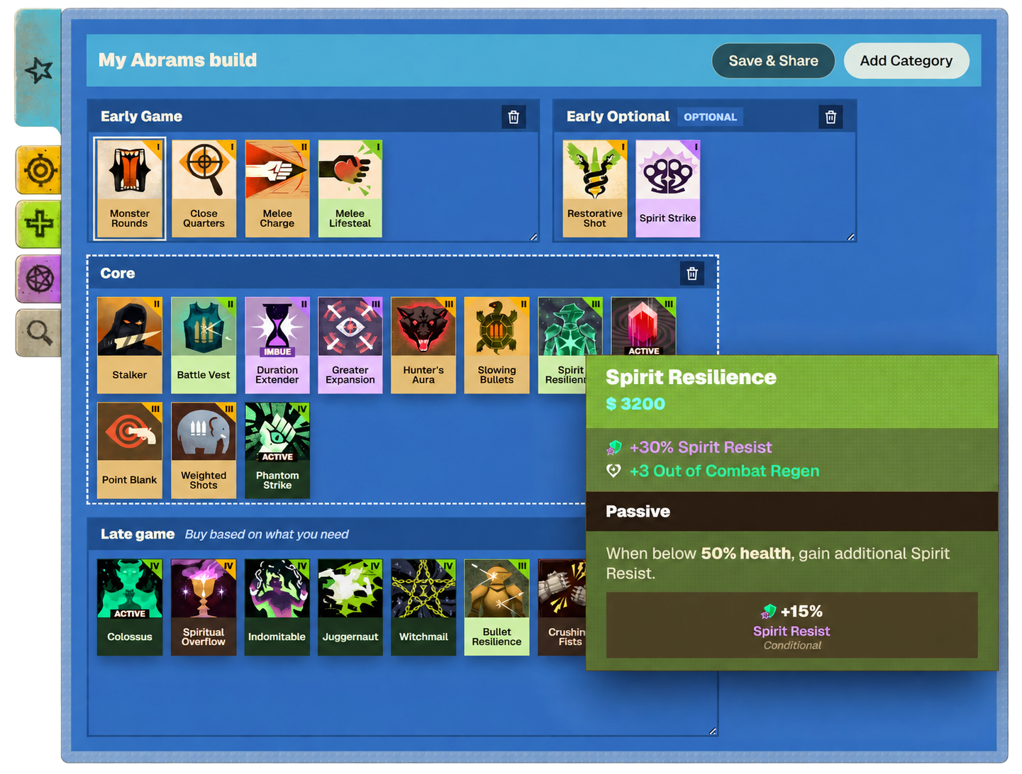 Deadlock build maker interface preview